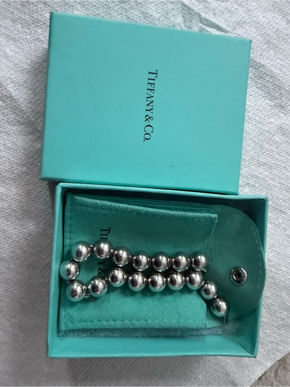 Tiffany and co large ball bracelet